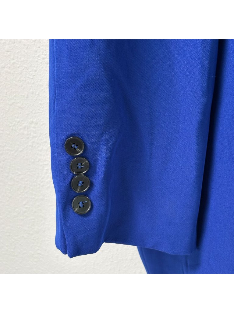 Extro&Vert Blazer Womens Size 16 Royal Blue Two Button Jacket Preppy Office Nwt — image 3 of 8